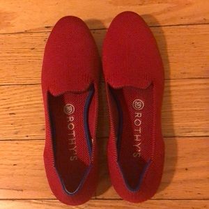 Rothy’s dark red loafer